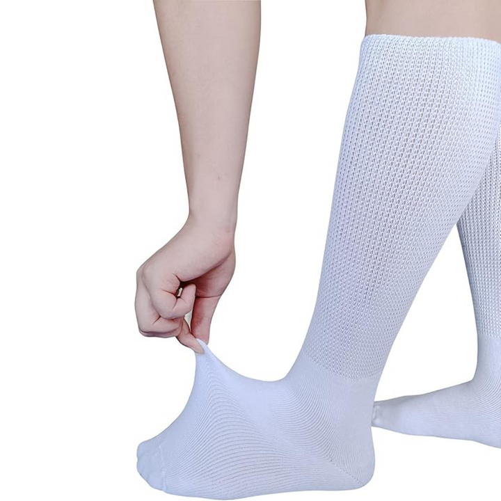 2 Pairs of Comfort Extra Wide Lymphedema &amp; Diabetic Socks - Max