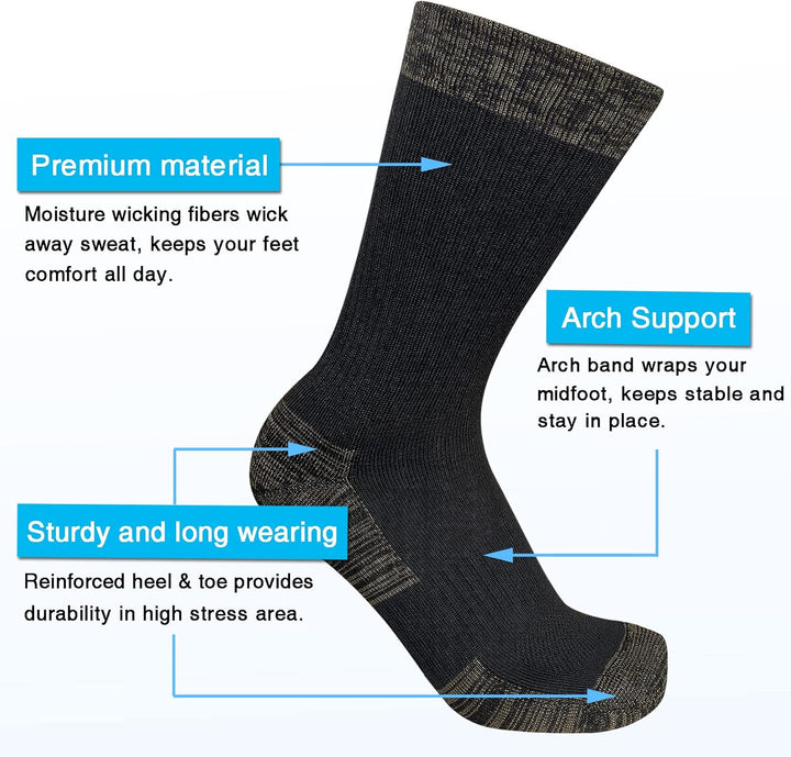 Comfortable Cotton Sports Socks (4 or 6 Pairs) - Lucas