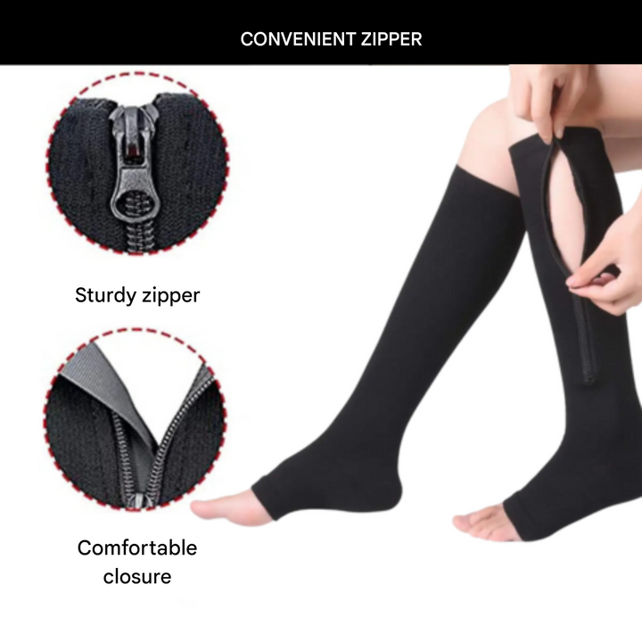 Orthopaedic Compression Socks with Zip - ComfortZip