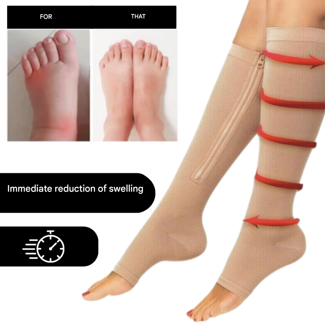 Orthopaedic Compression Socks with Zip - ComfortZip