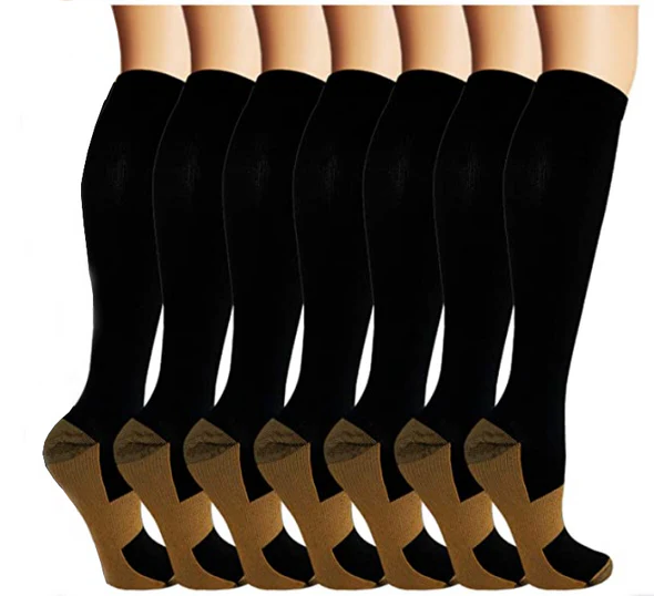 Copper Compression Socks (7 Pairs) for Women &amp; Men-Workout And Recovery